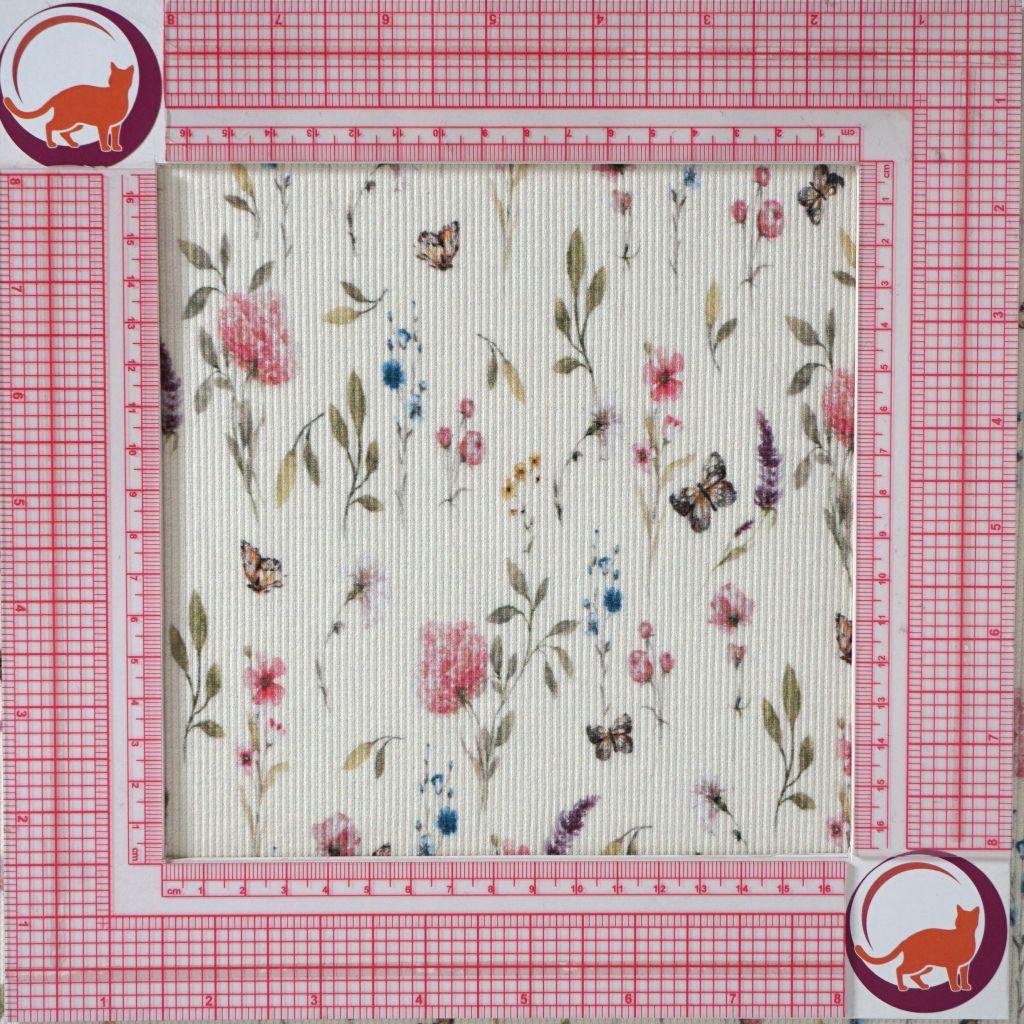 Feinripp-Jersey aus Baumwolle zarte Blumen ecru